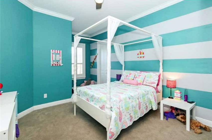19 ideas de dormitorio verde azulado (fotos de muebles y decoración)